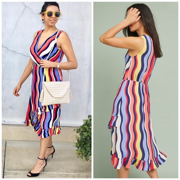 NWT, Anthropologie, Tracy Reese Daphne Wrap Dress - Picture 4 of 8